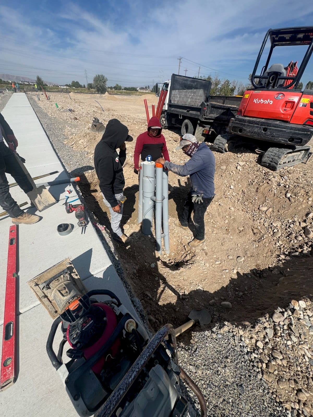 Expert Utility Trenching Marks Project Progress